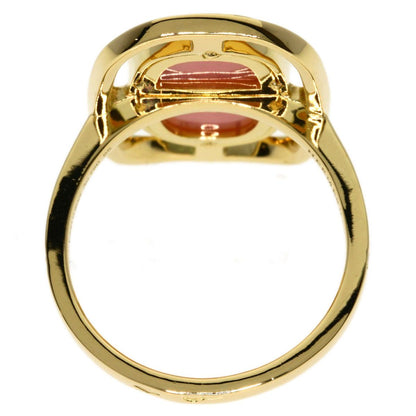 Hermes Chaine D'ancre Diamond Pink Opearl Ring 18k Yellow Gold — view 4