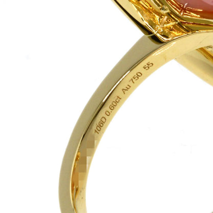 Hermes Chaine D'ancre Diamond Pink Opearl Ring 18k Yellow Gold — view 5