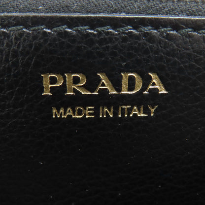 Prada Triangle Wallet Black — view 7
