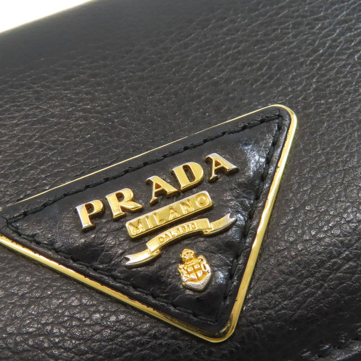 Prada Triangle Wallet Black — view 9