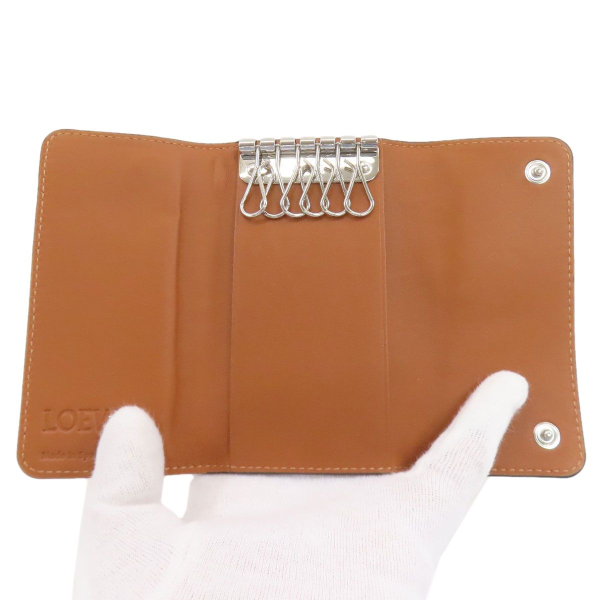 Loewe Anagram Key Case Lambskin Key Holder — view 4