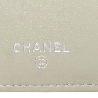 Chanel CC Logo Silver Wallet — view 8