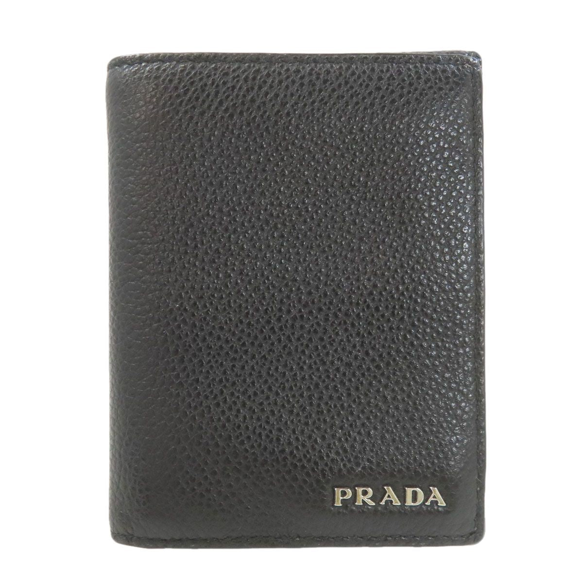 Prada Logo Wallet Leather