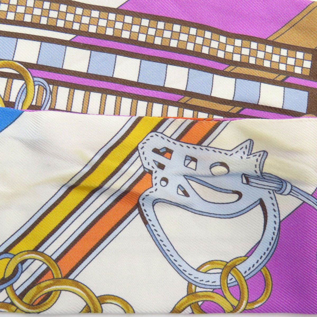 Hermes Scarf Silk Scarves Blue — view 8
