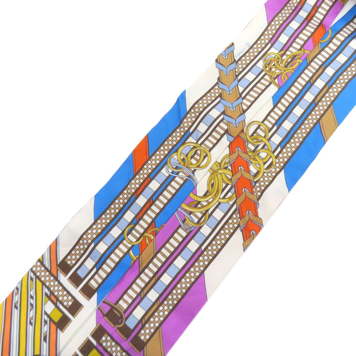 Hermes Scarf Silk Scarves Blue — view 3