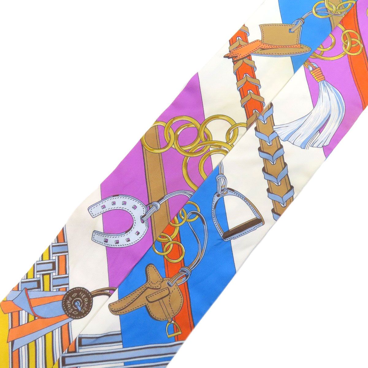 Hermes Scarf Silk Scarves Blue — view 2