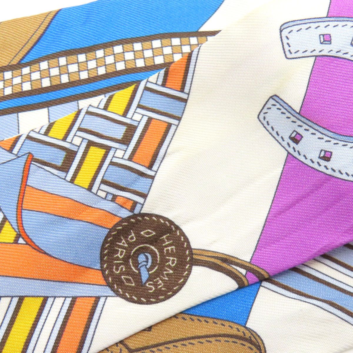 Hermes Scarf Silk Scarves Blue — view 4