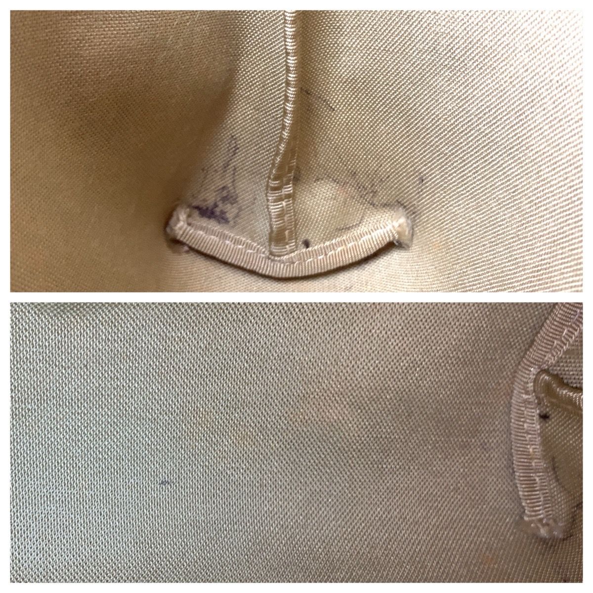 Gucci Beige Brown GG Supreme Canvas Leather Clutch — view 5