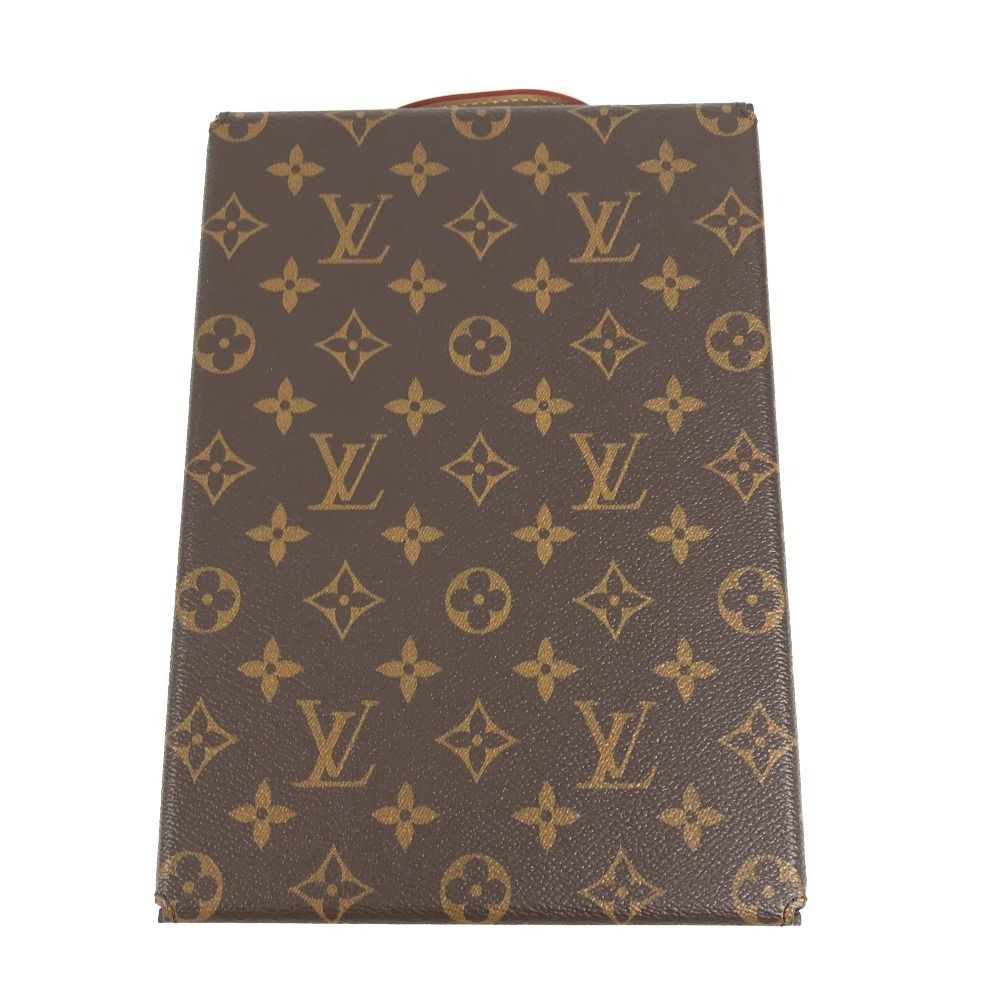 Louis Vuitton Case George Desk Tray MM Monogram Canvas Red — view 7