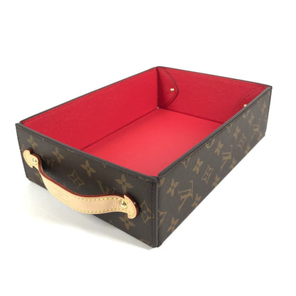 Louis Vuitton Case George Desk Tray MM Monogram Canvas Red