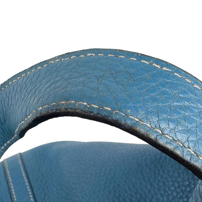 Hermes Picotin Lock PM Minibag Handbag Togo Blue — view 9
