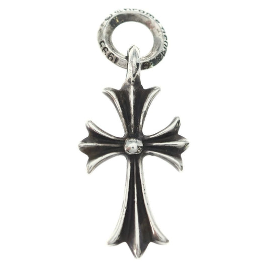 Chrome Hearts Vintage Tiny CH Cross Charm Necklace Top Silver