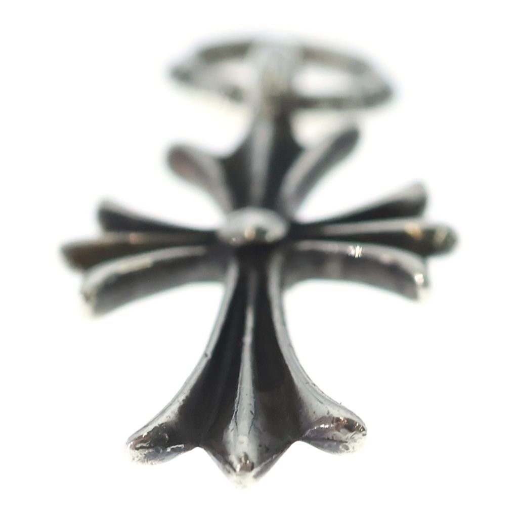 Chrome Hearts Vintage Tiny CH Cross Charm Necklace Top Silver — view 5