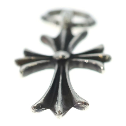 Chrome Hearts Vintage Tiny CH Cross Charm Necklace Top Silver — view 5