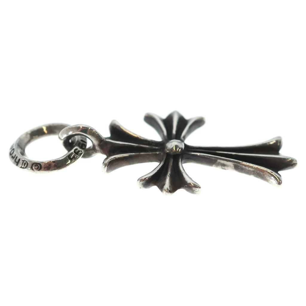Chrome Hearts Vintage Tiny CH Cross Charm Necklace Top Silver — view 4