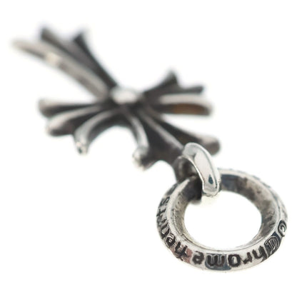 Chrome Hearts Vintage Tiny CH Cross Charm Necklace Top Silver — view 6