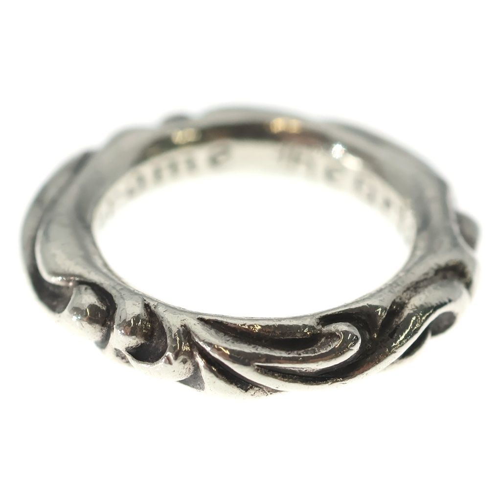 Chrome Hearts Scrl Band Scroll Ring Silver