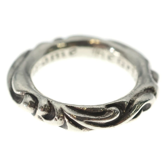 Chrome Hearts Scrl Band Scroll Ring Silver