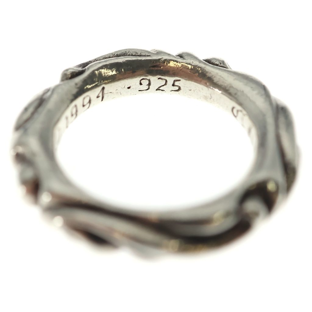 Chrome Hearts Scrl Band Scroll Ring Silver — view 6