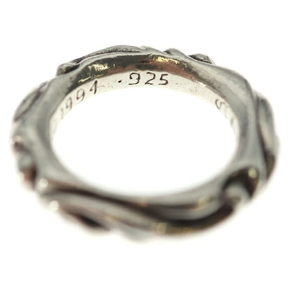 Chrome Hearts Scrl Band Scroll Ring Silver — view 6