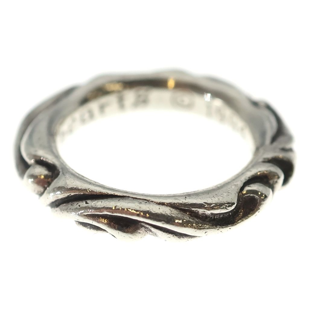 Chrome Hearts Scrl Band Scroll Ring Silver — view 3