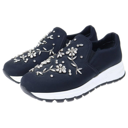Prada Visual Decoration Low Cut Slip on Shoes Black — view 2
