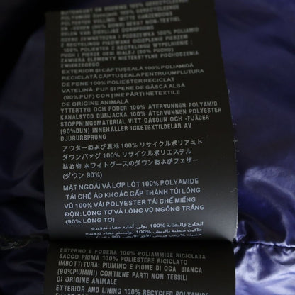 Prada Chest Logo Print Zip Up Jacket Vest Blue — view 7