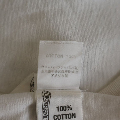 Chrome Hearts Back Scroll Label Print Sleeve CH Cross Short T-Shirt White — view 8