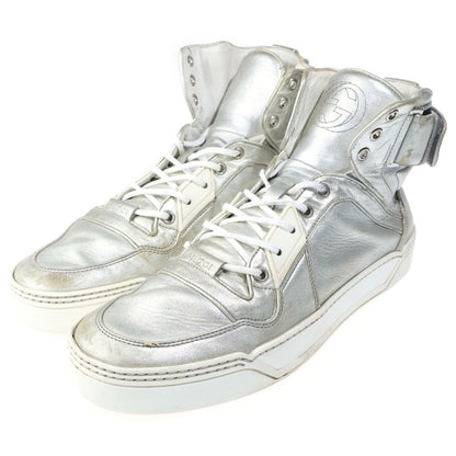 Gucci Logo Embroidery Metallic Cles Lace Up Belt Sneaker — view 2