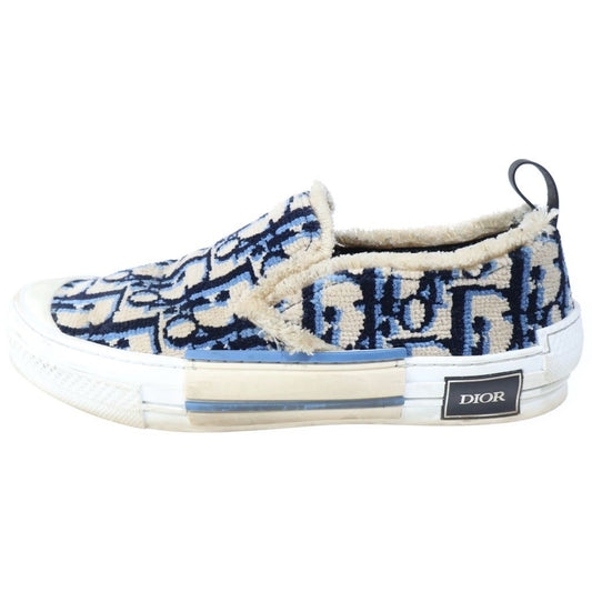 Dior Auburn Tufted Jacquard Slip on Sneakers Beige