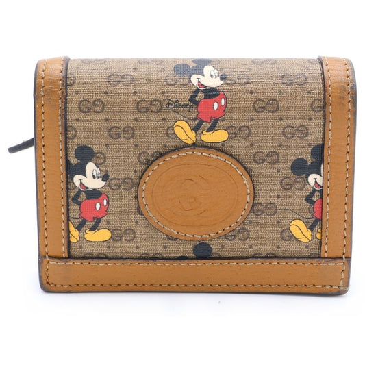 Gucci Disney Interlocking Card Case Brown