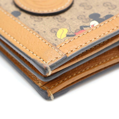 Gucci Disney Interlocking Card Case Brown — view 5