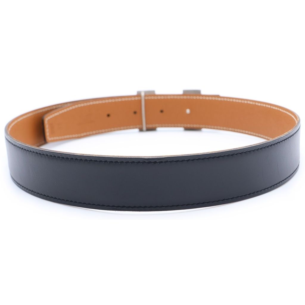 Hermes Constance Belt Brown Black Box Calf Silver 65 — view 2