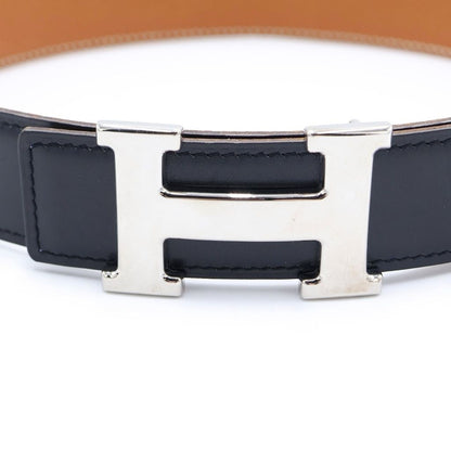 Hermes Constance Belt Brown Black Box Calf Silver 65 — view 5