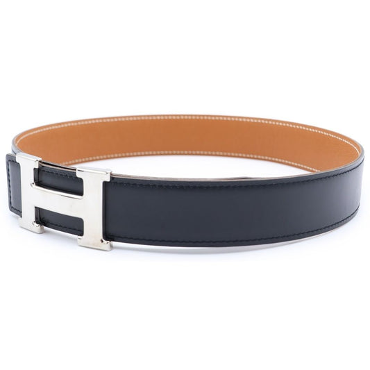 Hermes Constance Belt Brown Black Box Calf Silver 65