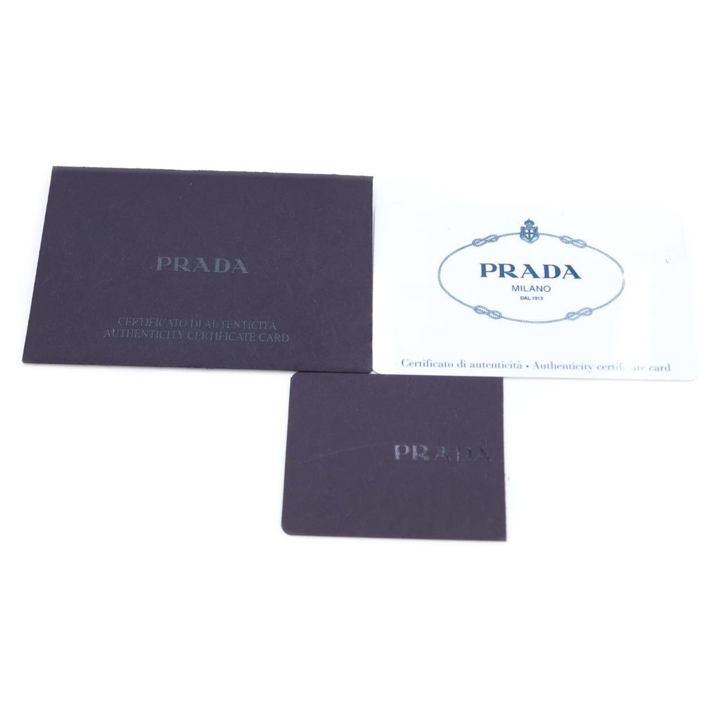 Prada Triangle Logo Brick Shoulder Bag Silver Leather — view 7