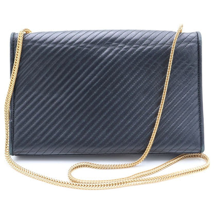 Saint Laurent Paris Kate Shoulder Bag Chain Black Leather Gold — view 2