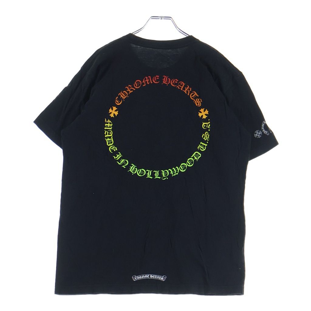 Chrome Hearts Back Grad Circle Logo Tee Gradation Crew Neck Short Sleeve