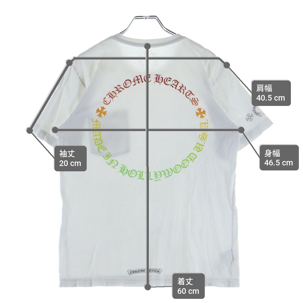 Chrome Hearts Back Grad Circle Logo Tee Gradation Crew Neck Short Sleeve — view 9