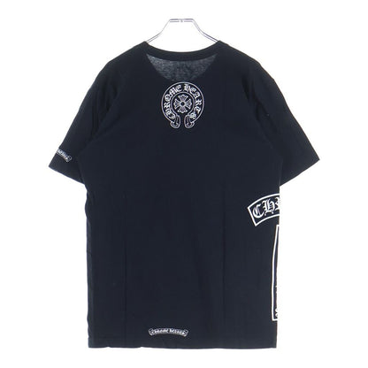 Chrome Hearts CH Front Bar Back Horse Shoe Print Short Sleeve Shirt Top