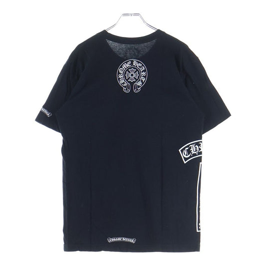 Chrome Hearts CH Front Bar Back Horse Shoe Print Short Sleeve Shirt Top