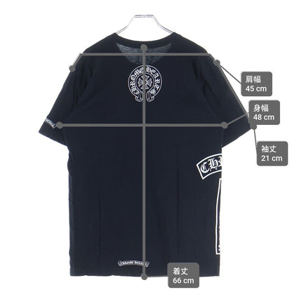 Chrome Hearts CH Front Bar Back Horse Shoe Print Short Sleeve Shirt Top — view 9