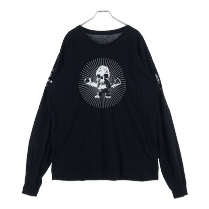 Chrome Hearts Harris Teeter Front Foti Print Crew Neck Long Sleeve Top Black