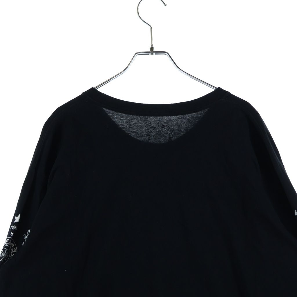 Chrome Hearts Harris Teeter Front Foti Print Crew Neck Long Sleeve Top Black — view 4
