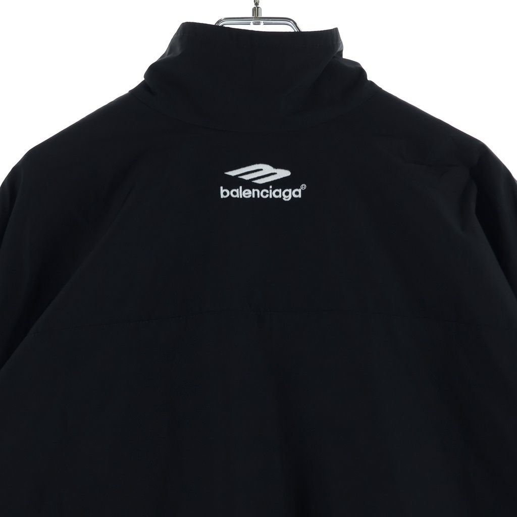 Balenciaga Sports Icon Track Jacket Logo Field Nylon Black — view 4