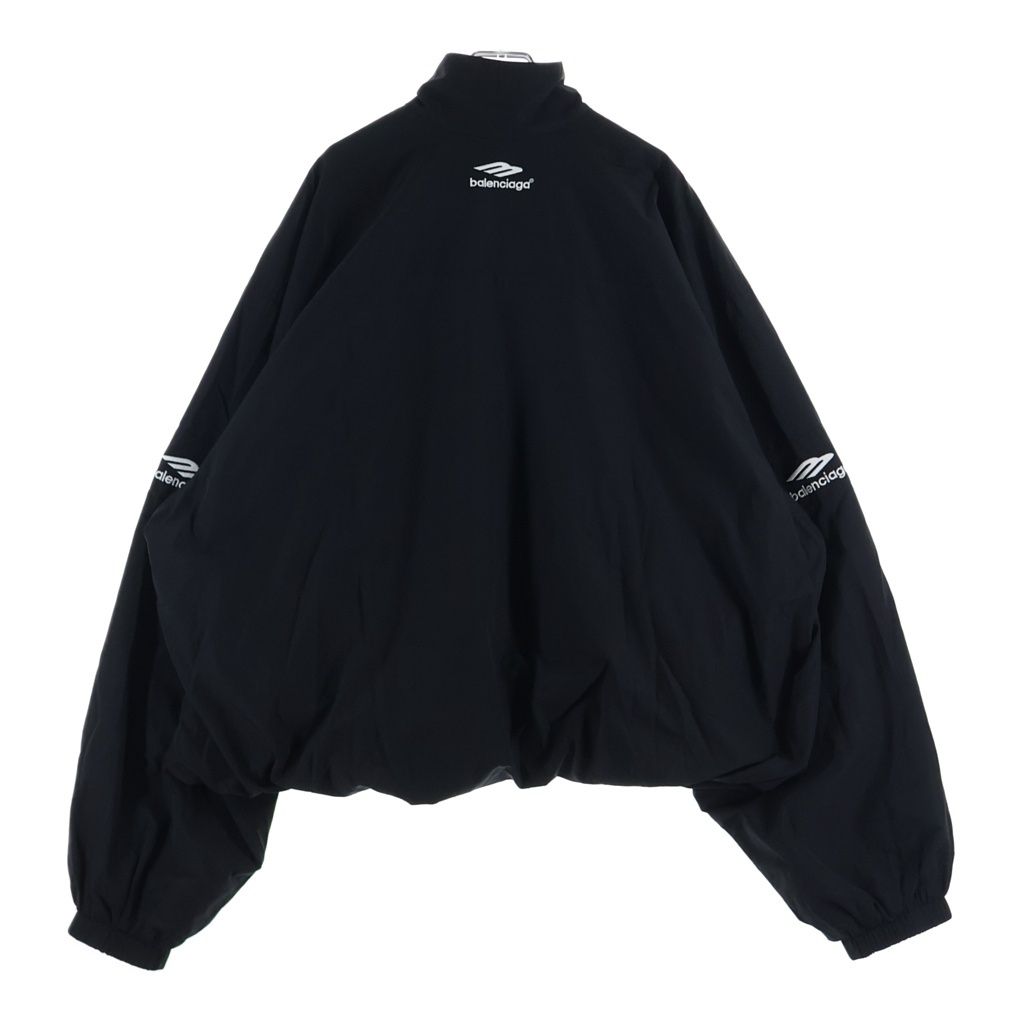 Balenciaga Sports Icon Track Jacket Logo Field Nylon Black — view 2