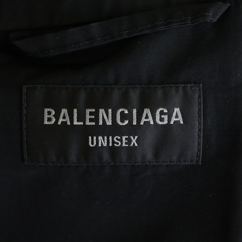 Balenciaga Sports Icon Track Jacket Logo Field Nylon Black — view 6