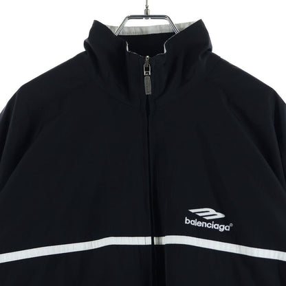 Balenciaga Sports Icon Track Jacket Logo Field Nylon Black — view 3