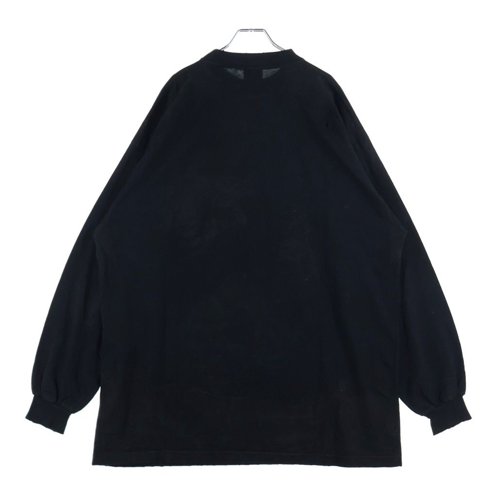 Balenciaga Skater Oversized T-Shirt Crushed Patch Destroyed Crew Neck Short — view 2