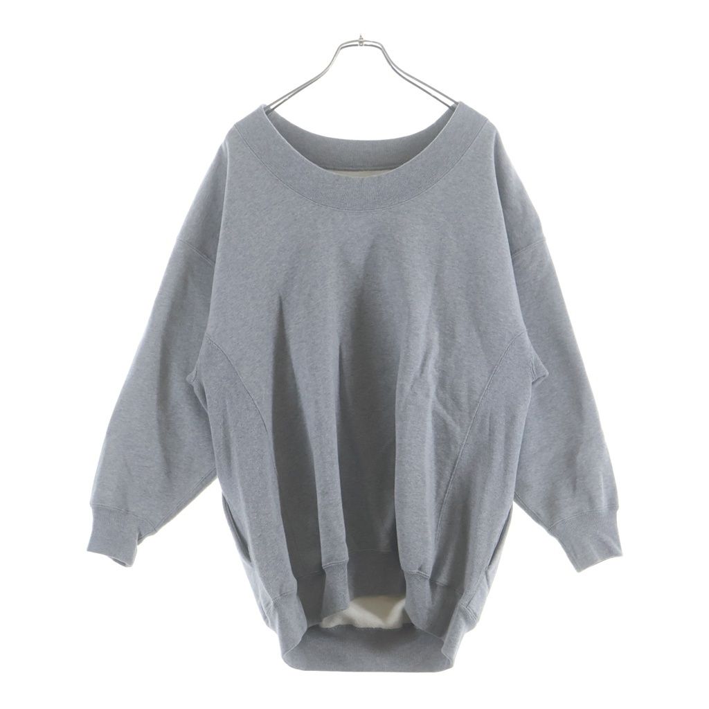 Balenciaga Reverse Crew Neck Long Sleeve Sweatshirt Gray